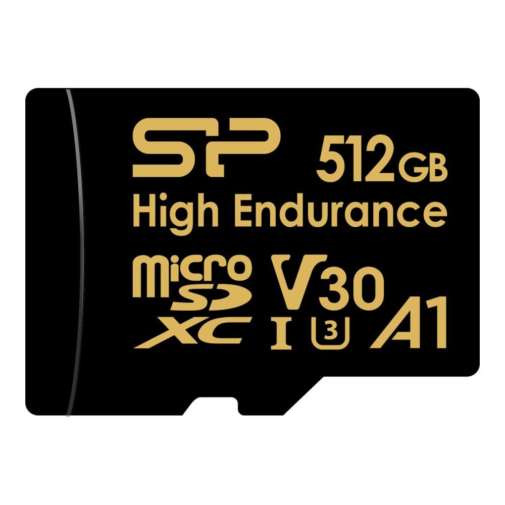 Silicon Power SILICON POWER Golden Series - High Endurance - flash-minneskort - 512 GB - microSDXC UHS-I U3