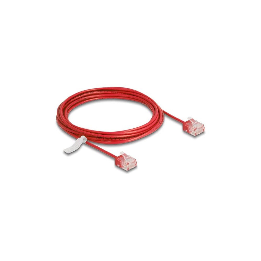 DeLOCK Delock patch-kabel - 3 m - röd