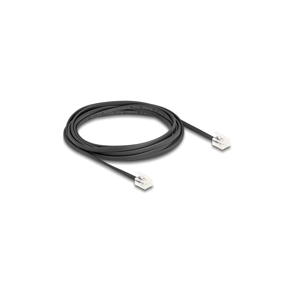 DeLOCK Delock telefonkabel - 3 m - svart