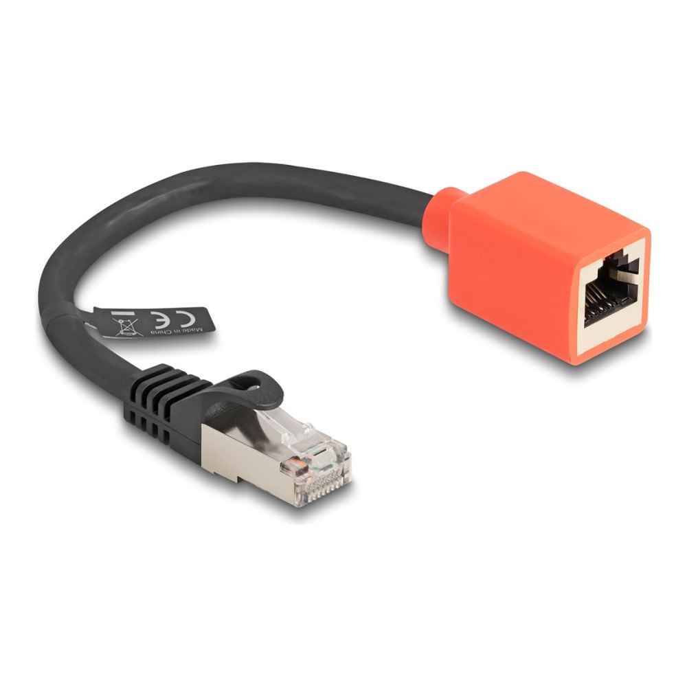 DeLOCK Delock nätverkskort - 20 cm - svart / röd