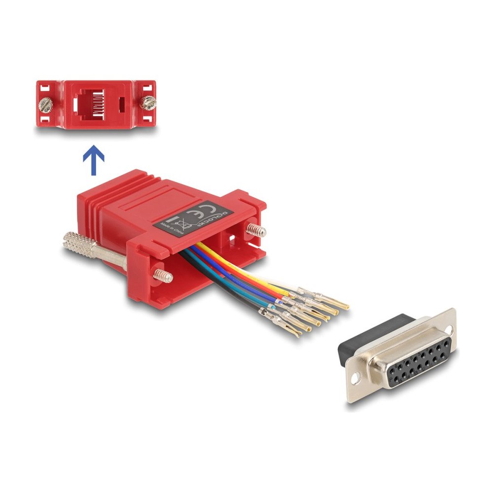 DeLOCK Delock Assembly Kit - seriell adapter - röd