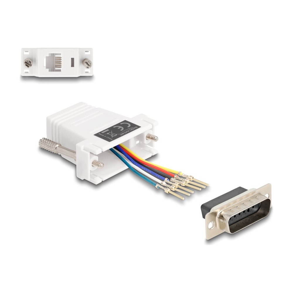 DeLOCK Delock Assembly Kit - seriell adapter - vit