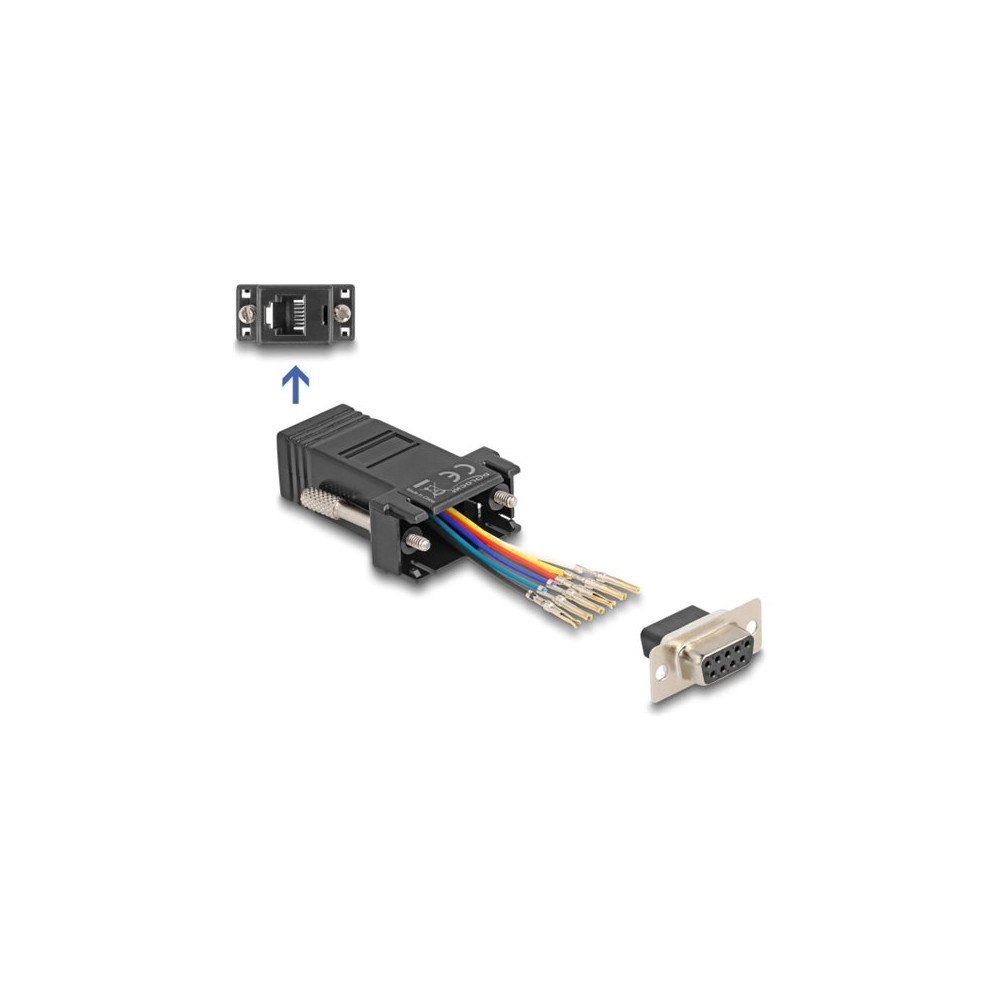 DeLOCK Delock Assembly Kit - seriell adapter - svart