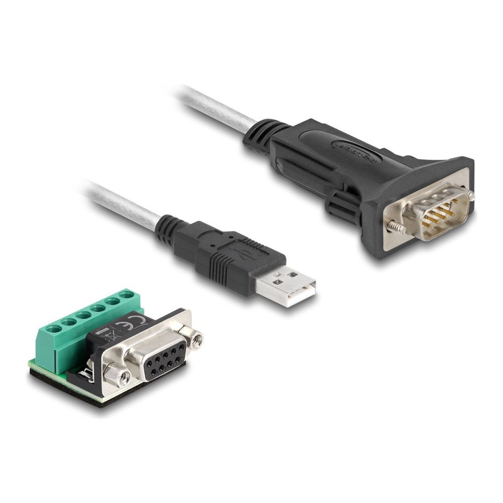 DeLOCK Delock - USB-/seriell kabelsats - USB till DB-9 - 50 cm