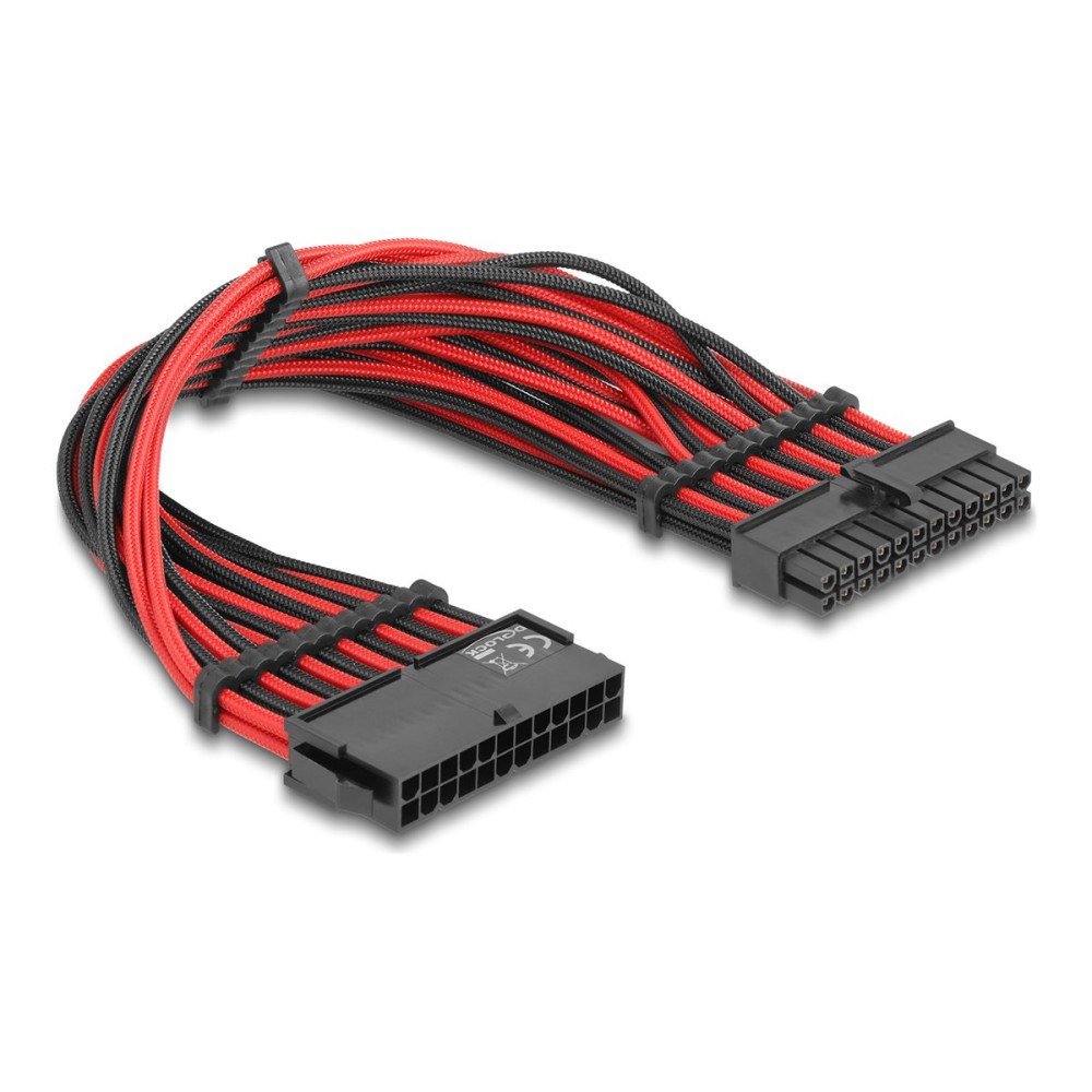 DeLOCK Delock - förlängningskabel för ström - 24-pin ATX till 24-pin ATX - 30 cm