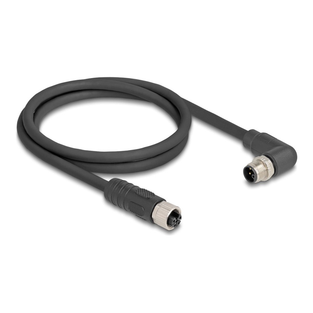 DeLOCK Delock - sensorkabel - 4 stifts M12 till 4 stifts M12 - 1 m