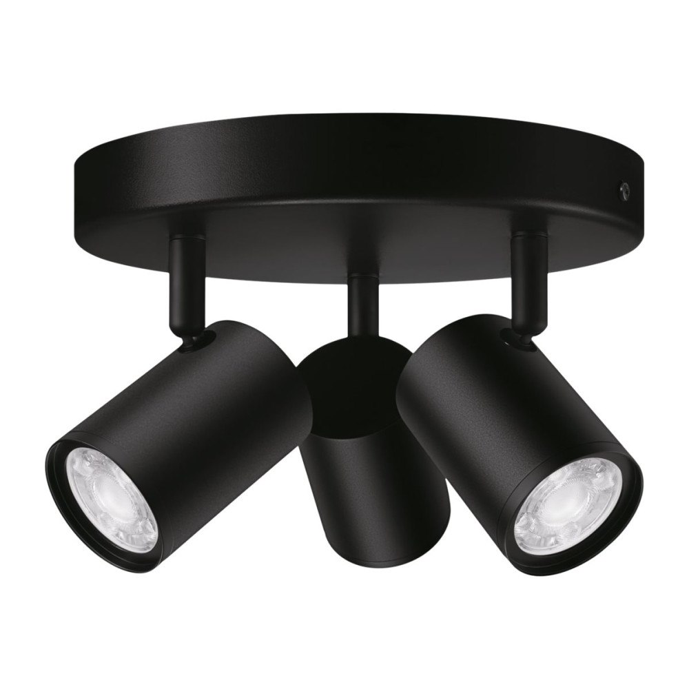 Philips WiZ IMAGEO - takspotlight - LED-spotlight x 3 - GU10 - 4.9 W - totalt: 14.7 W - 16 miljoner färger/varmt till kallt vitt...