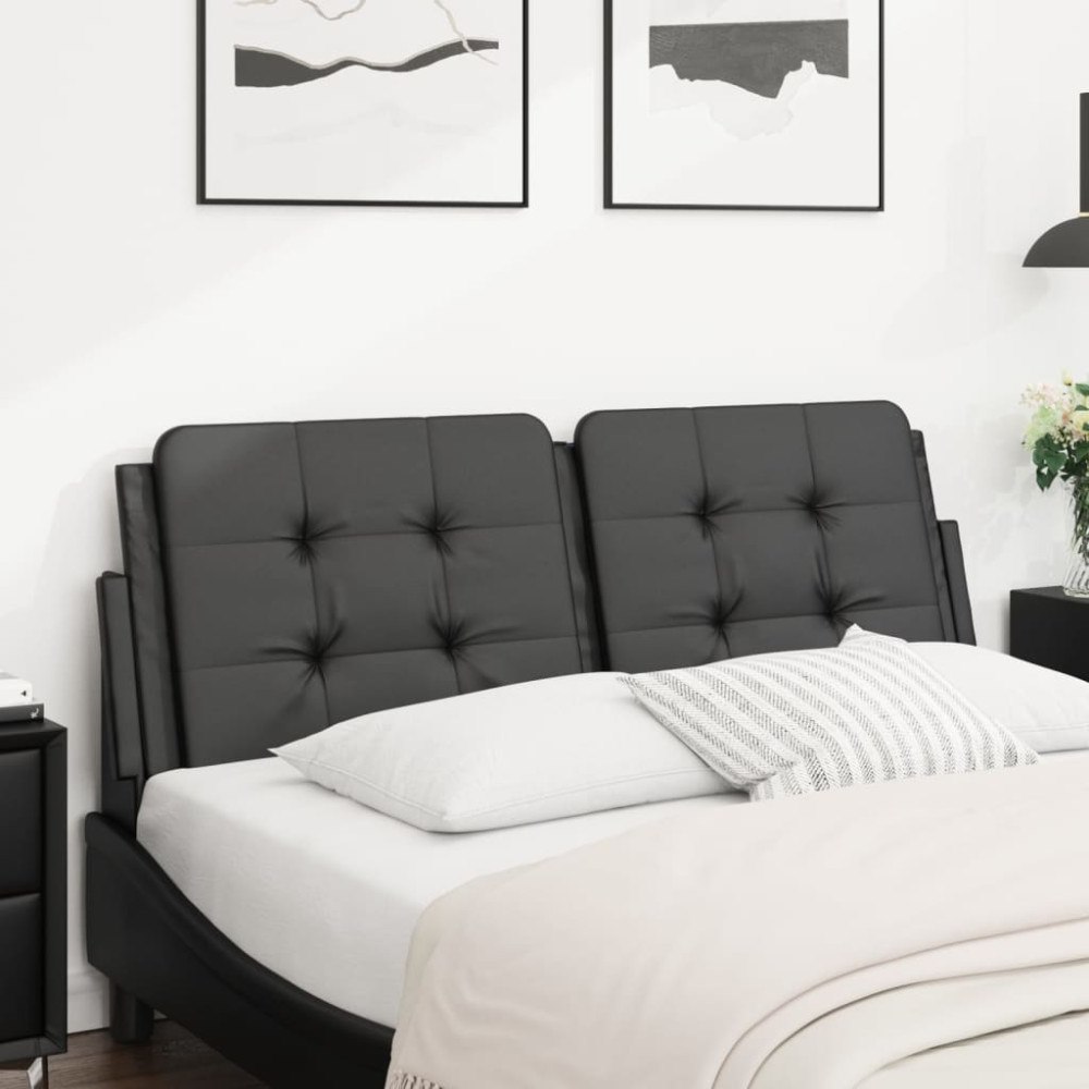 vidaXL Dyna till huvudgavel svart 137 cm konstläder