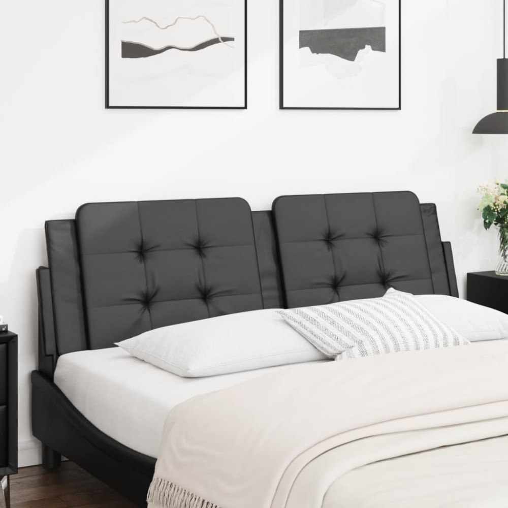 vidaXL Dyna till huvudgavel svart 152 cm konstläder