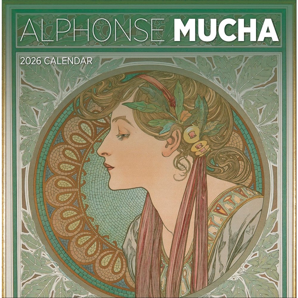 Pomegranate Europe Ltd Alphonse Mucha : 2026 Wall Calendar