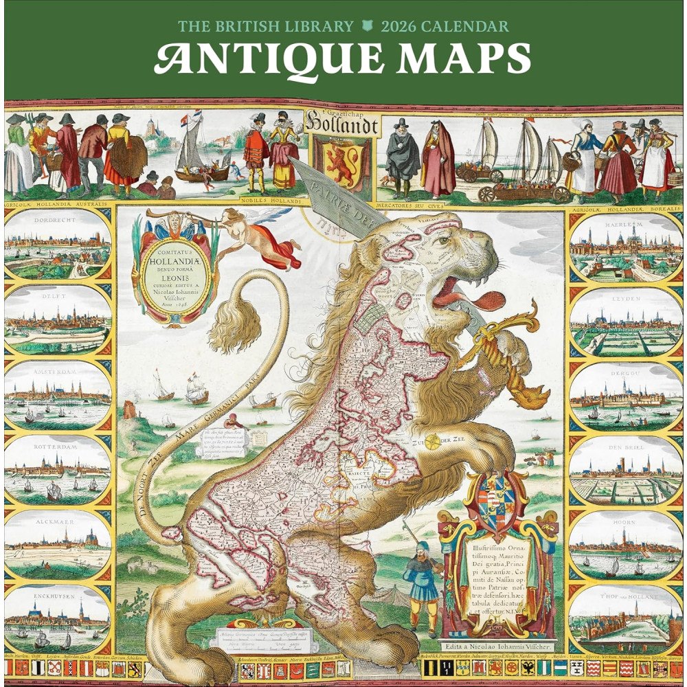 Pomegranate Europe Ltd Antique Maps : 2026 Wall Calendar