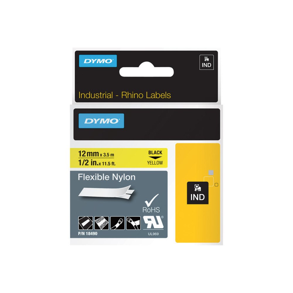 Newell Rubbermaid DYMO - flexibel tape - 1 kassett(er) - Roll (1.2 cm x 3.5 m)