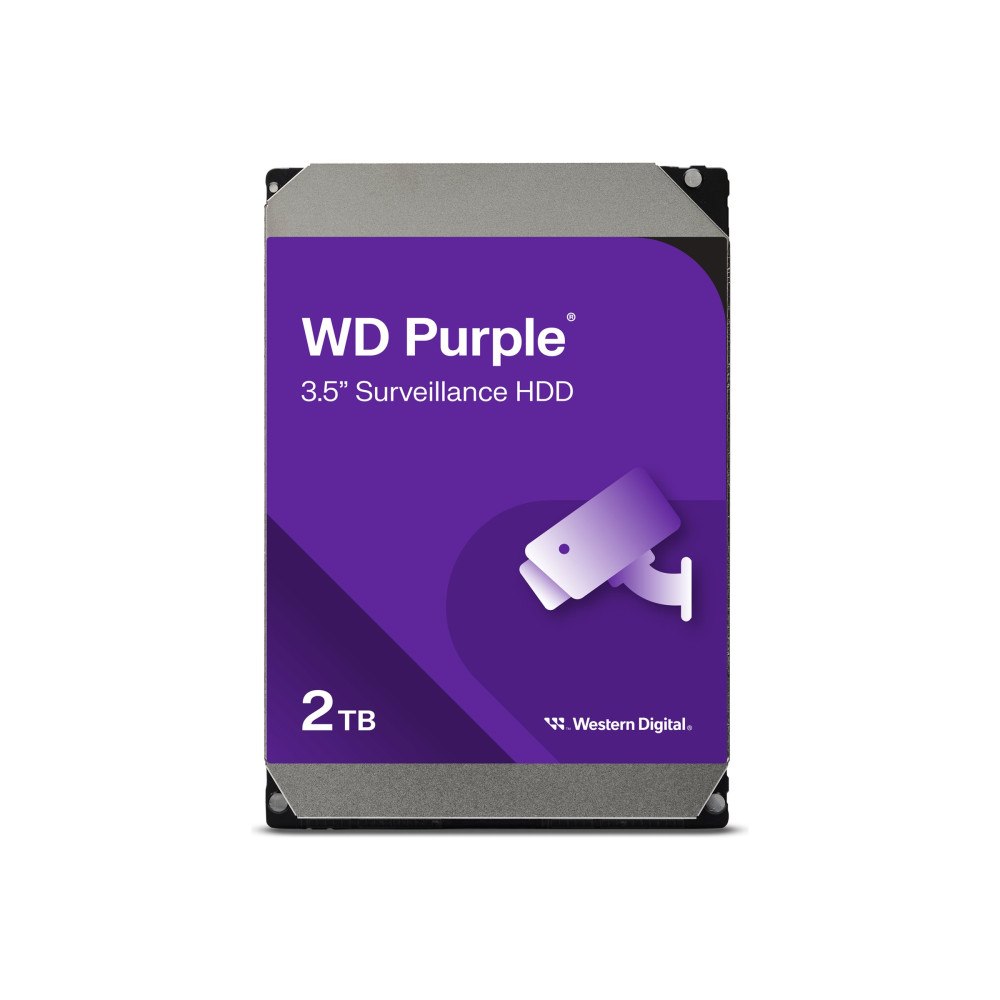 Western Digital WD Purple Surveillance WD23PURZ - hårddisk - 2 TB - SATA 6Gb/s