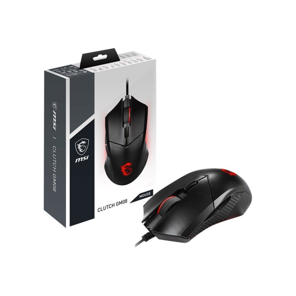 MSI MSI Clutch GM08 - mus - USB - svart