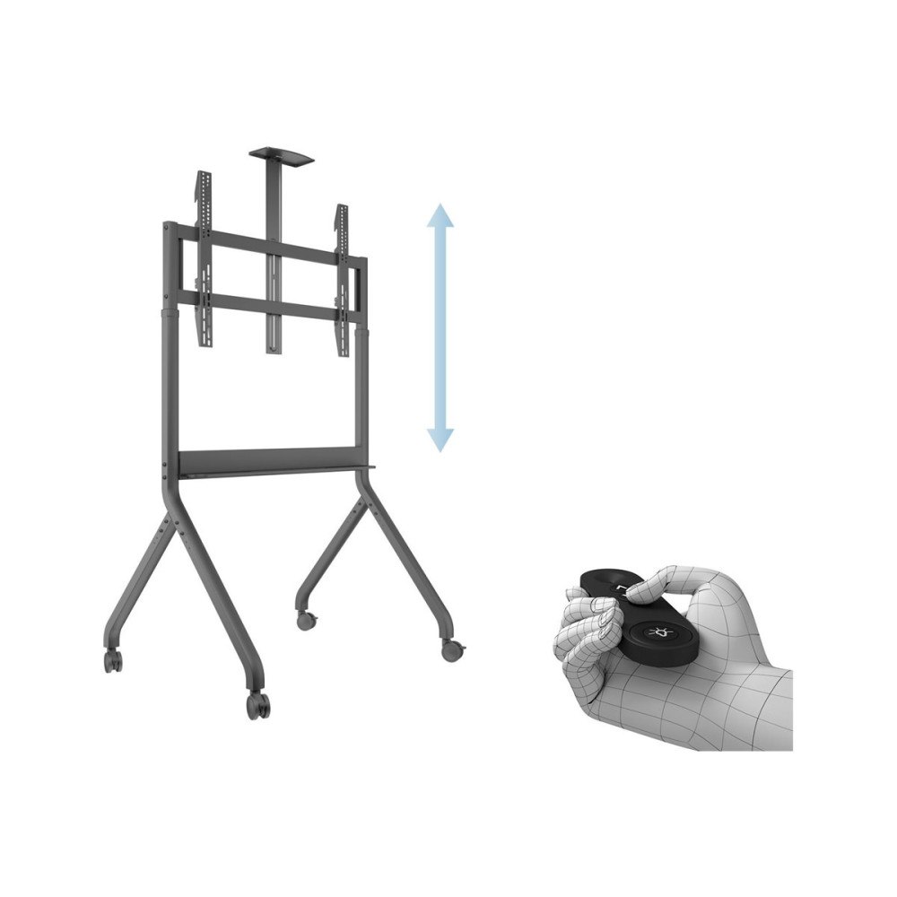 MULTIBRACKETS Multibrackets M Collaboration Floorstand vagn - för fjärrkontroll för videokonferenssystem - mörk antracitgrå