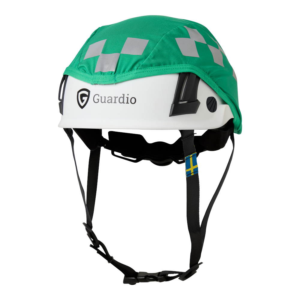 Guardio Ambulance Helmet Cover Green/reflective