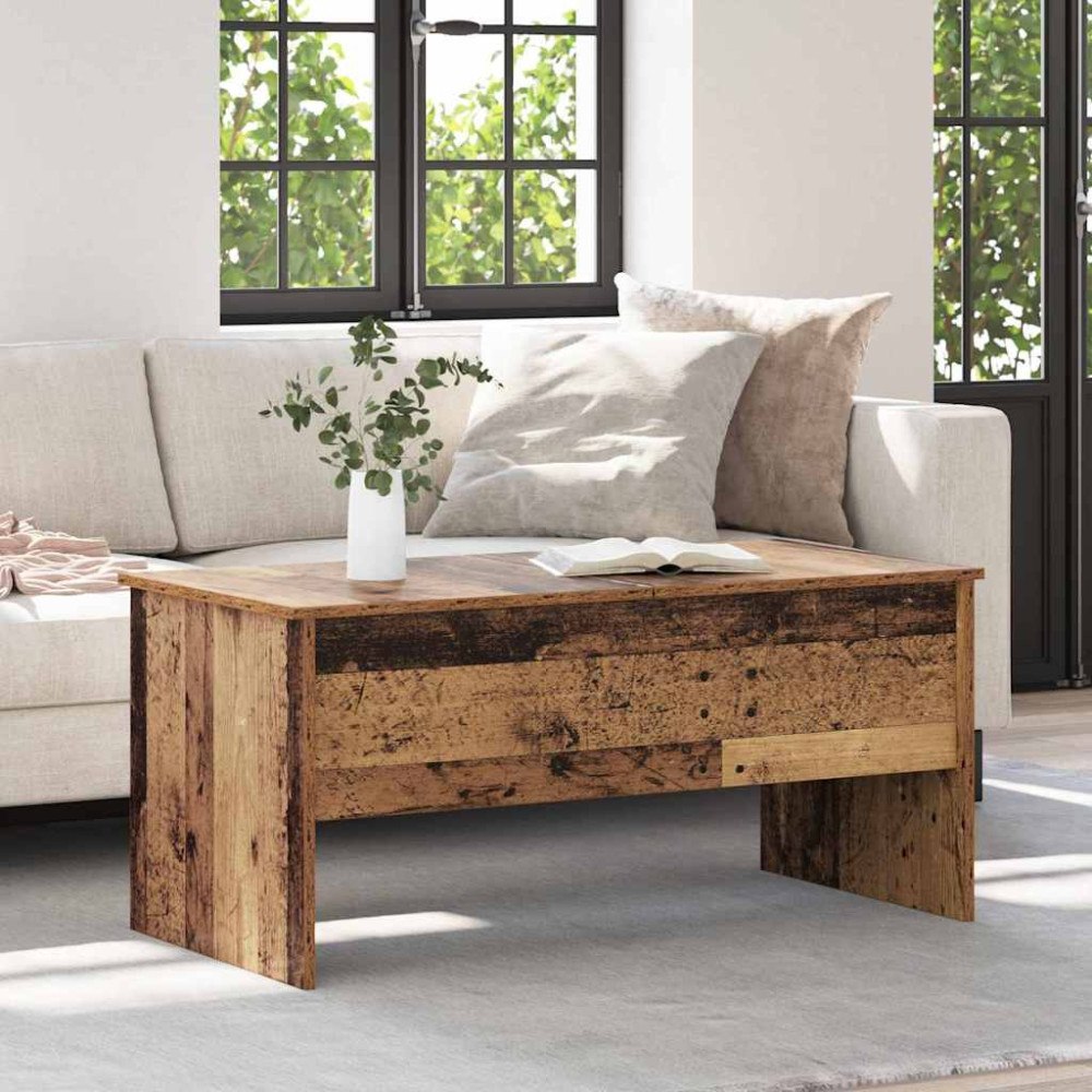 vidaXL Kaffeebord Gammalt trä 102 x 50.5 x 46.5 cm Konstruerat trä