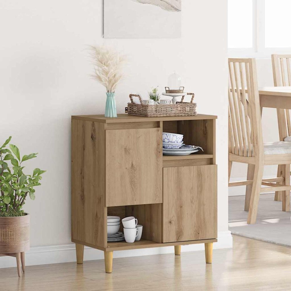 vidaXL Sideboard artisan ek 35 x 60 x 70 cm Konstruerat trä