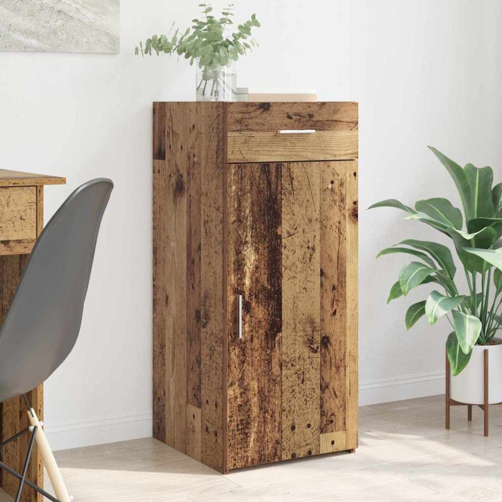 vidaXL Sideboard med låda artisan ek 42.5 x 40 x 93 cm Konstruerat trä