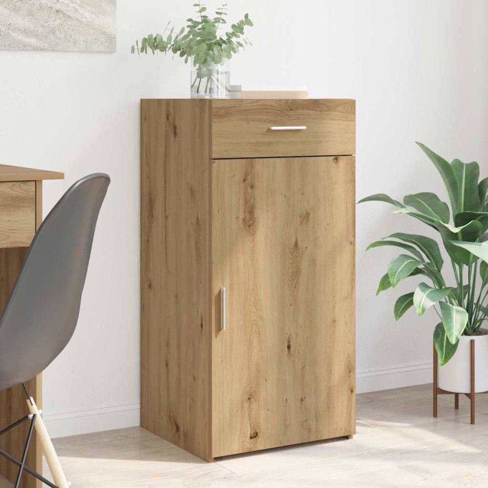 vidaXL Sideboard med låda artisan ek 42.5 x 40 x 93 cm Konstruerat trä