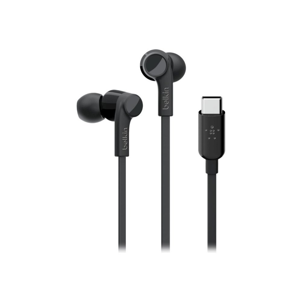 Belkin International Belkin ROCKSTAR - hörlurar med mikrofon - USB-C
