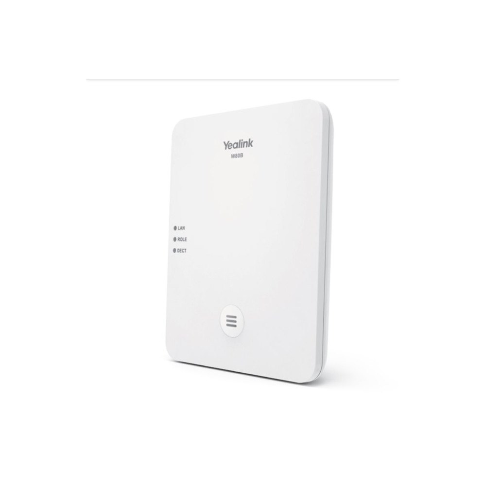 Yealink Network Technology Yealink W80B - sladdlös telefonbasstation/VoIP-telefonbasstation med nummerpresentation - 3-riktad samtalsförmåg