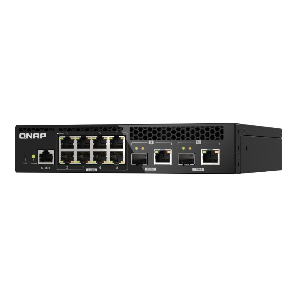 QNAP Systems, Inc QNAP QSW-M2108R-2C - switch - 10 portar - Administrerad - rackmonterbar
