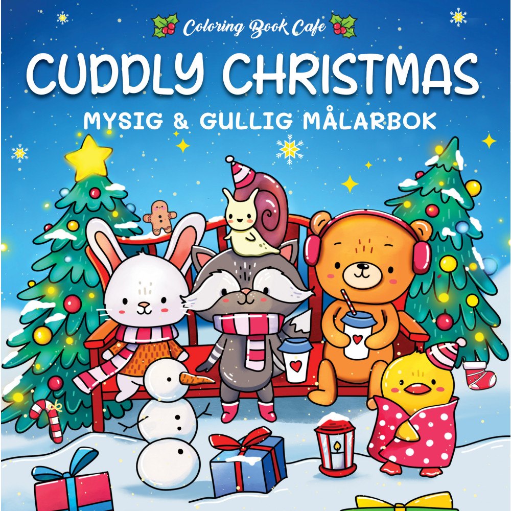Legind A/S Cuddly Christmas. Mysig och gullig Cozy Coloring målarbok från Coloring Book Cafe (häftad)