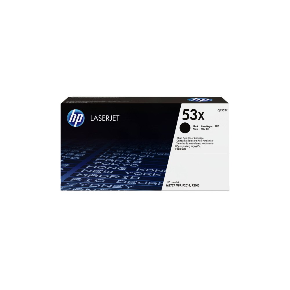 Hewlett-Packard HP 53X - Lång livslängd - svart - original - LaserJet - tonerkassett (Q7553X)