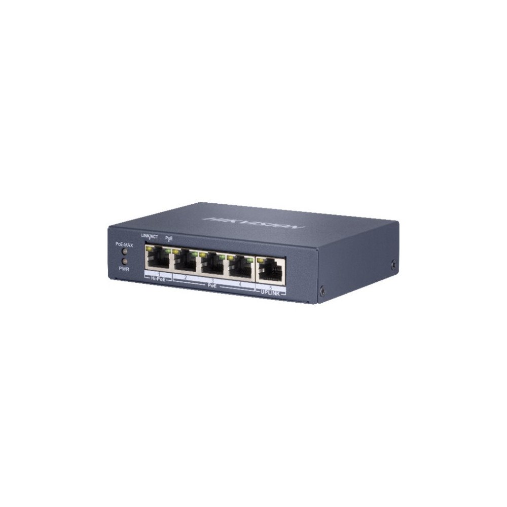 Hikvision Digital Technology Hikvision Pro Series DS-3E0505HP-E - switch - 5 portar - ohanterad