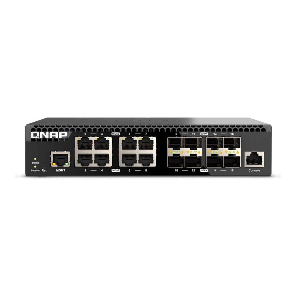 QNAP Systems, Inc QNAP QSW-M3216R-8S8T - switch - 16 portar - Administrerad - rackmonterbar