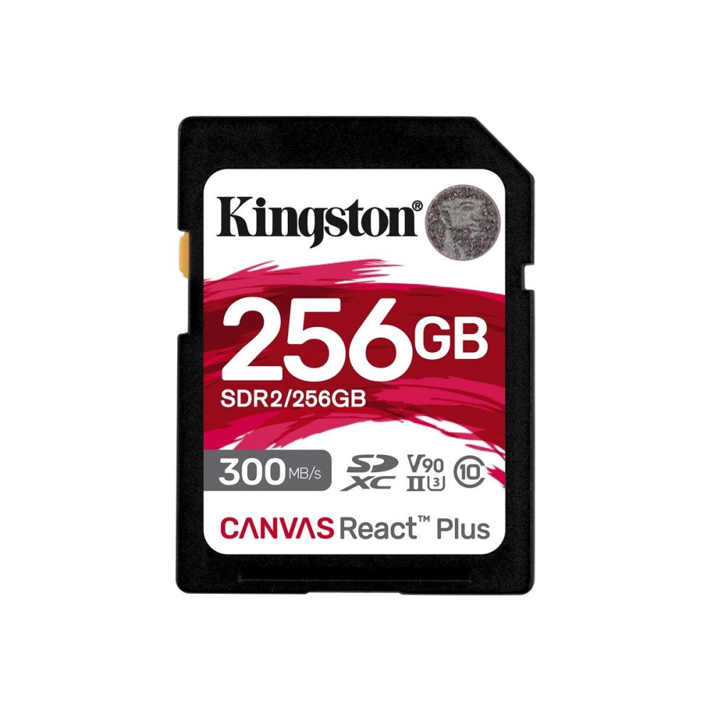 Kingston Technology Kingston Canvas React Plus - flash-minneskort - 256 GB - SDXC UHS-II