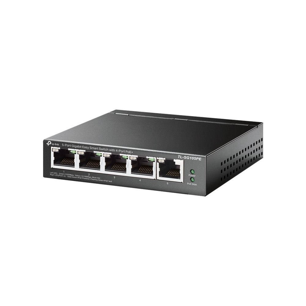 TP-LINK Technologies TP-Link TL-SG105PE - switch - 5 portar - Administrerad