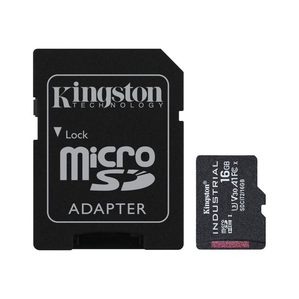 Kingston Technology Kingston Industrial - flash-minneskort - 16 GB - microSDHC UHS-I