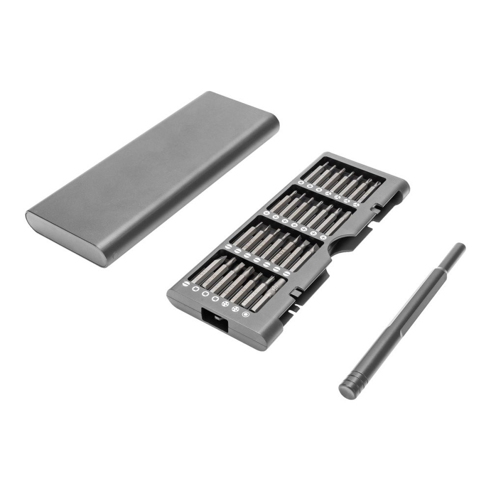 Digitus DIGITUS - handtag för precisionsskruvmejsel med bitsuppsättning - 57 delar