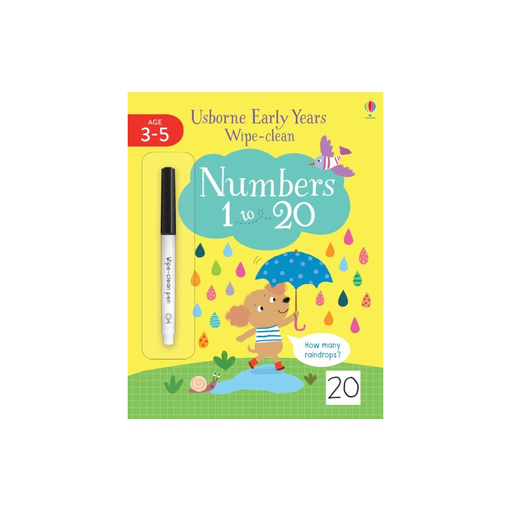 Usborne Publishing Ltd Early Years Wipe-Clean Numbers 1 to 20 (häftad, eng)
