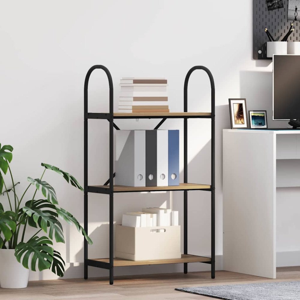 vidaXL Hyllsystem artisan ek 60 x 30 x 109 cm Konstruerat trä