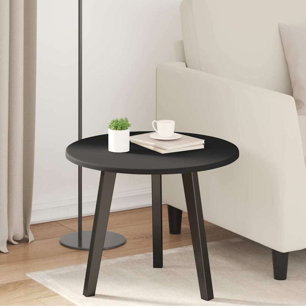 vidaXL Bordsskiva Svart 50 x 50 x 1.5 cm Konstruerat trä
