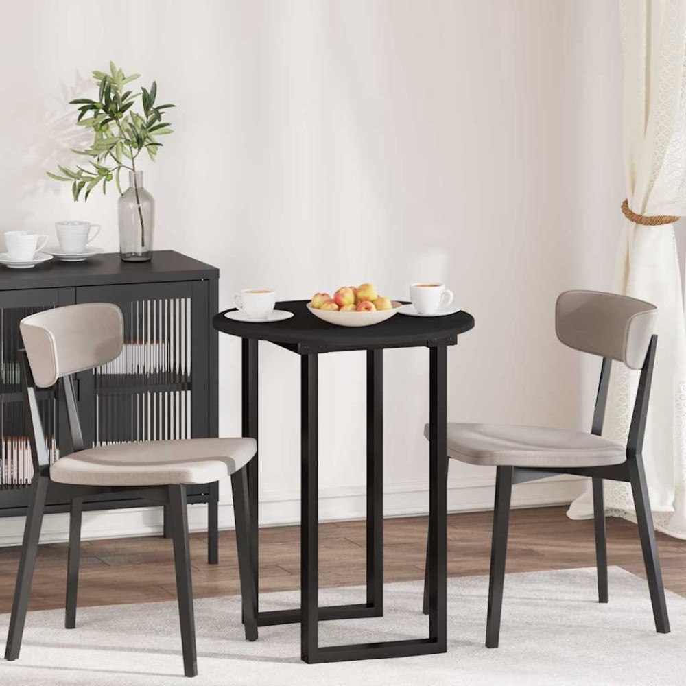 vidaXL Bordsskiva Svart 60 x 60 x 1.5 cm Konstruerat trä