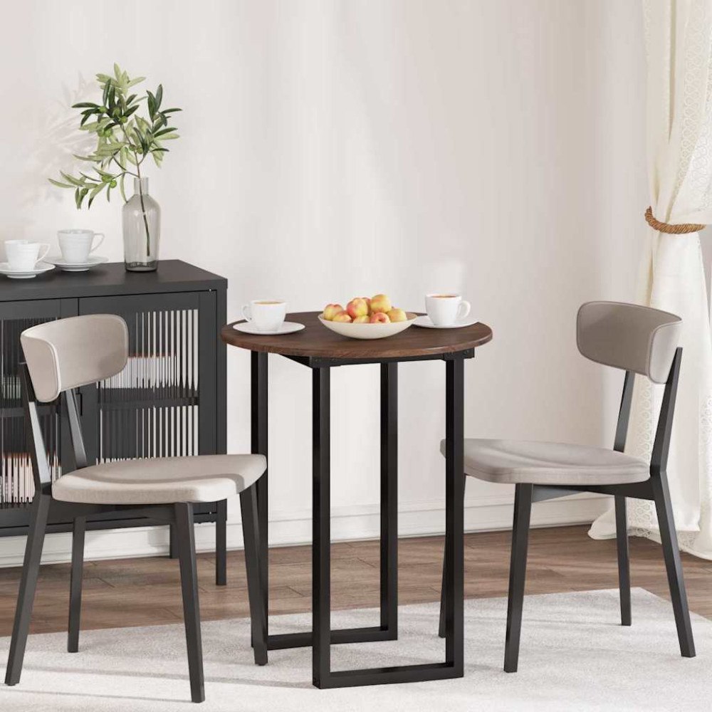 vidaXL Bordsskiva brun ek 60 x 60 x 1.5 cm Konstruerat trä