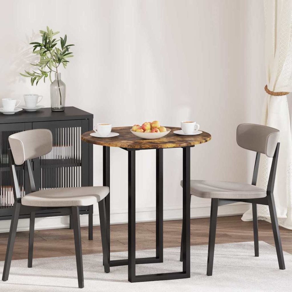 vidaXL Bordsskiva Rökfärgad ek 70 x 70 x 1.5 cm Konstruerat trä