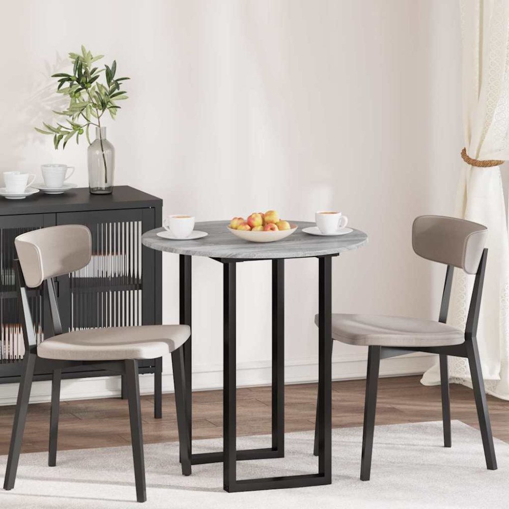 vidaXL Bordsskiva Grå sonoma 70 x 70 x 1.5 cm Konstruerat trä