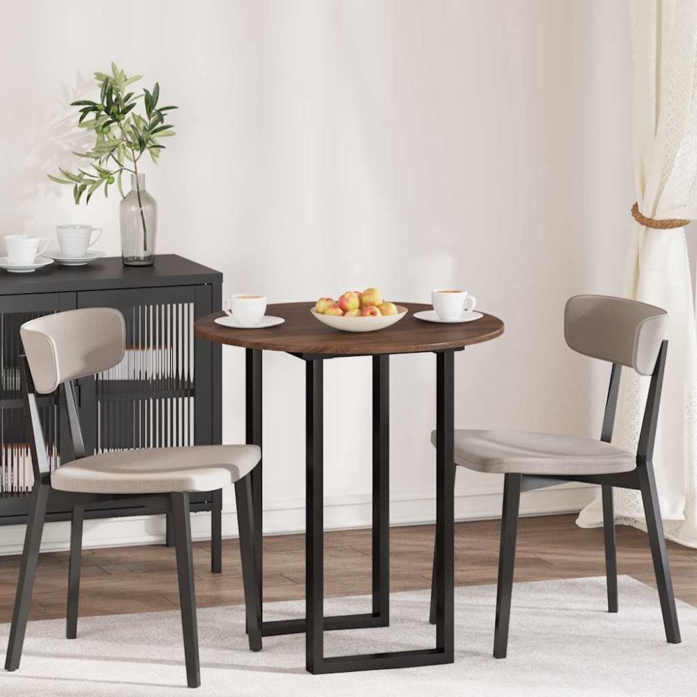 vidaXL Bordsskiva brun ek 70 x 70 x 1.5 cm Konstruerat trä