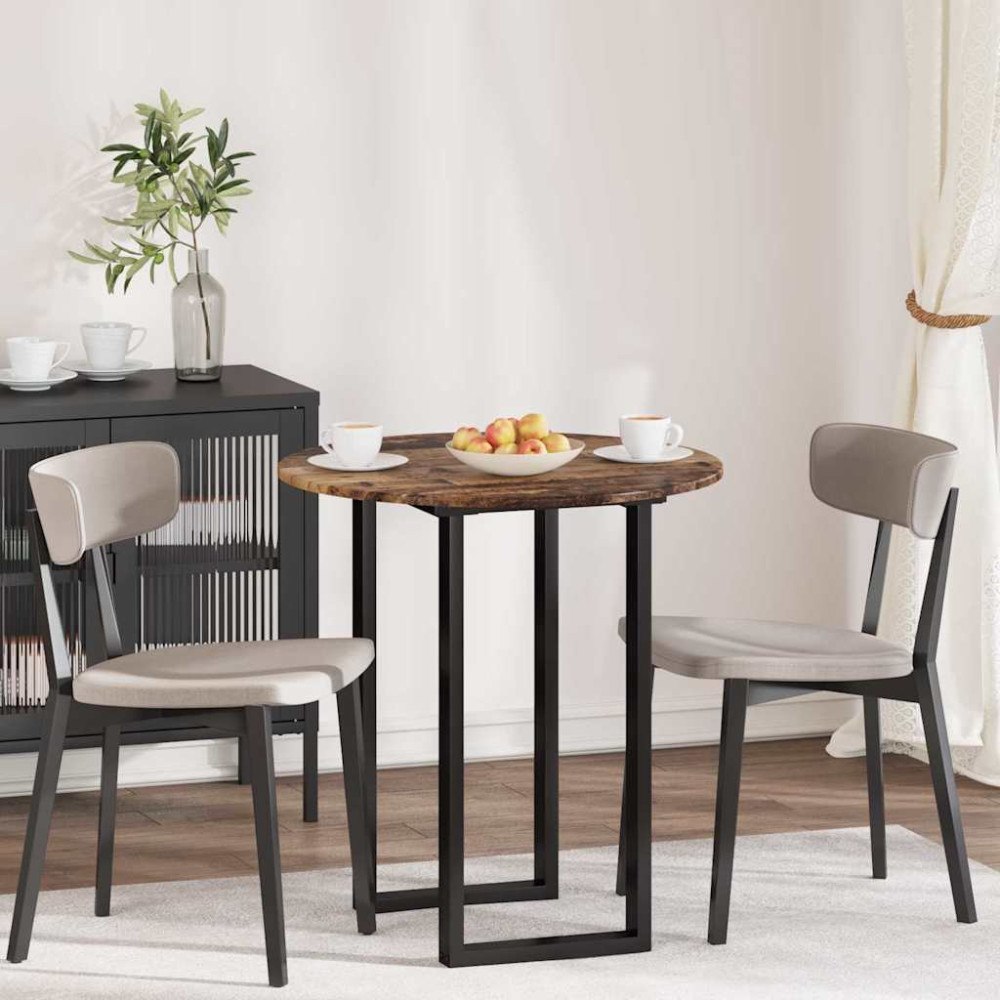 vidaXL Bordsskiva Gammalt trä 70 x 70 x 1.5 cm Konstruerat trä