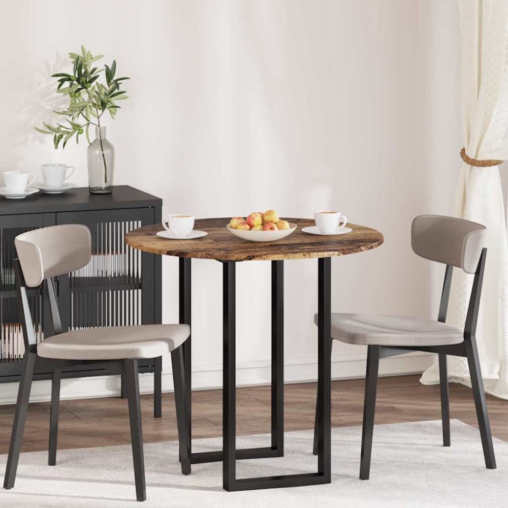 vidaXL Bordsskiva Gammalt trä 80 x 80 x 1.5 cm Konstruerat trä