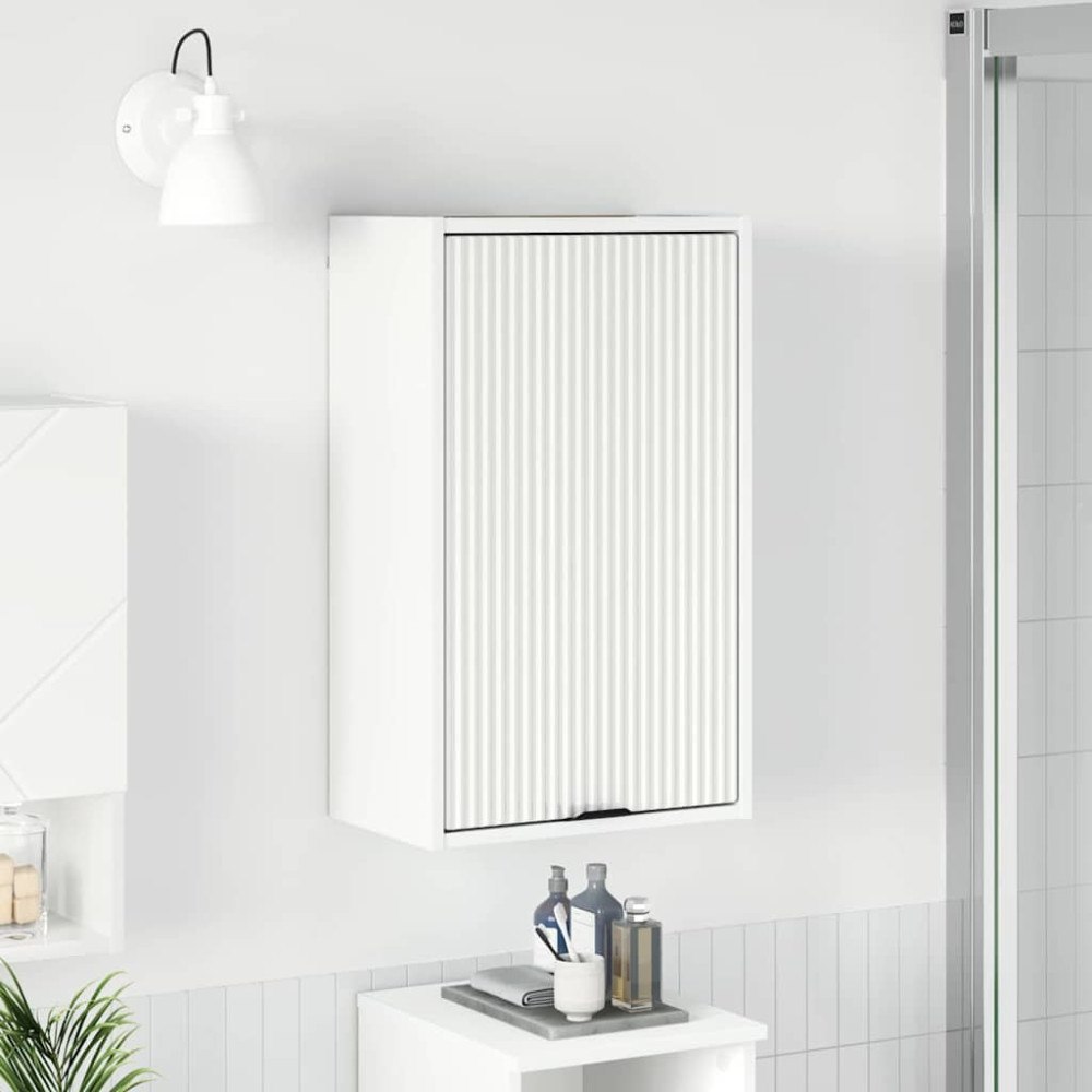 vidaXL Badrumsskåp Väggmonterad Vit 39 x 23.5 x 65 cm Konstruerat trä