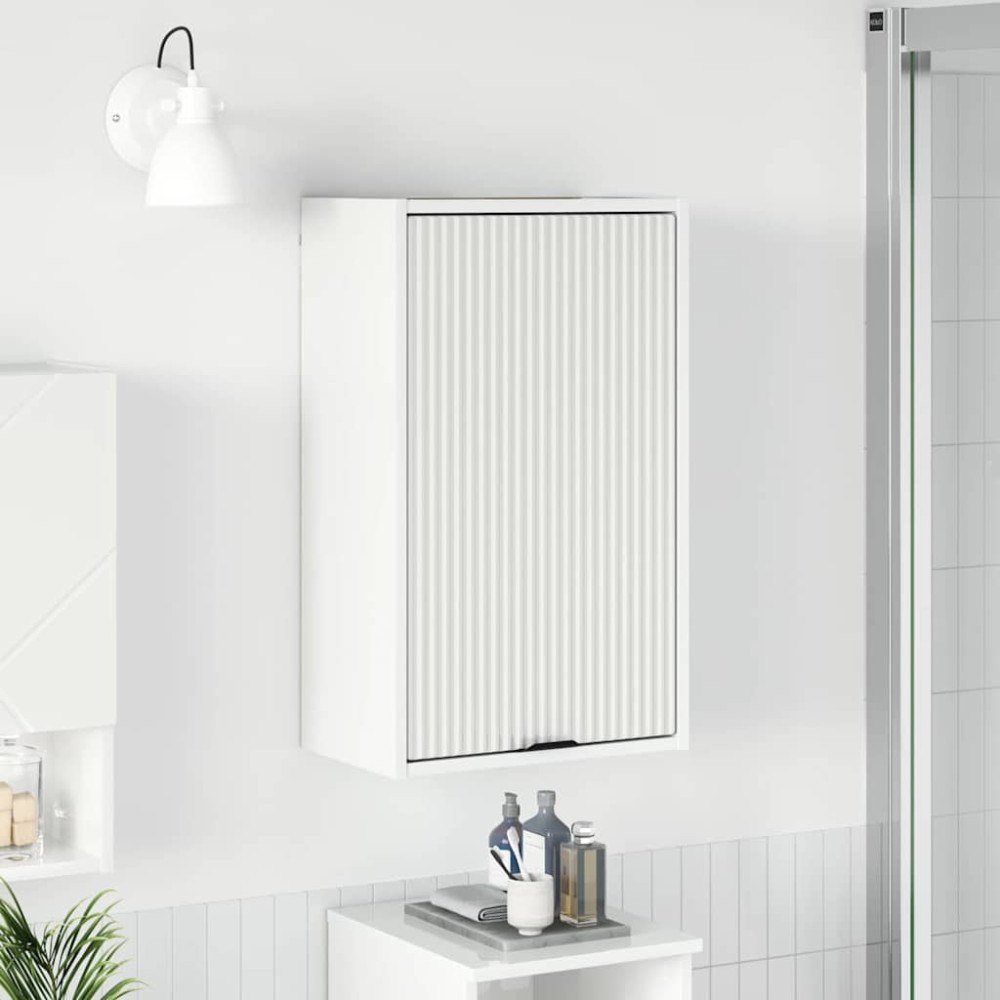 vidaXL Badrumsskåp Vit högglans 39 x 23.5 x 65 cm Konstruerat trä