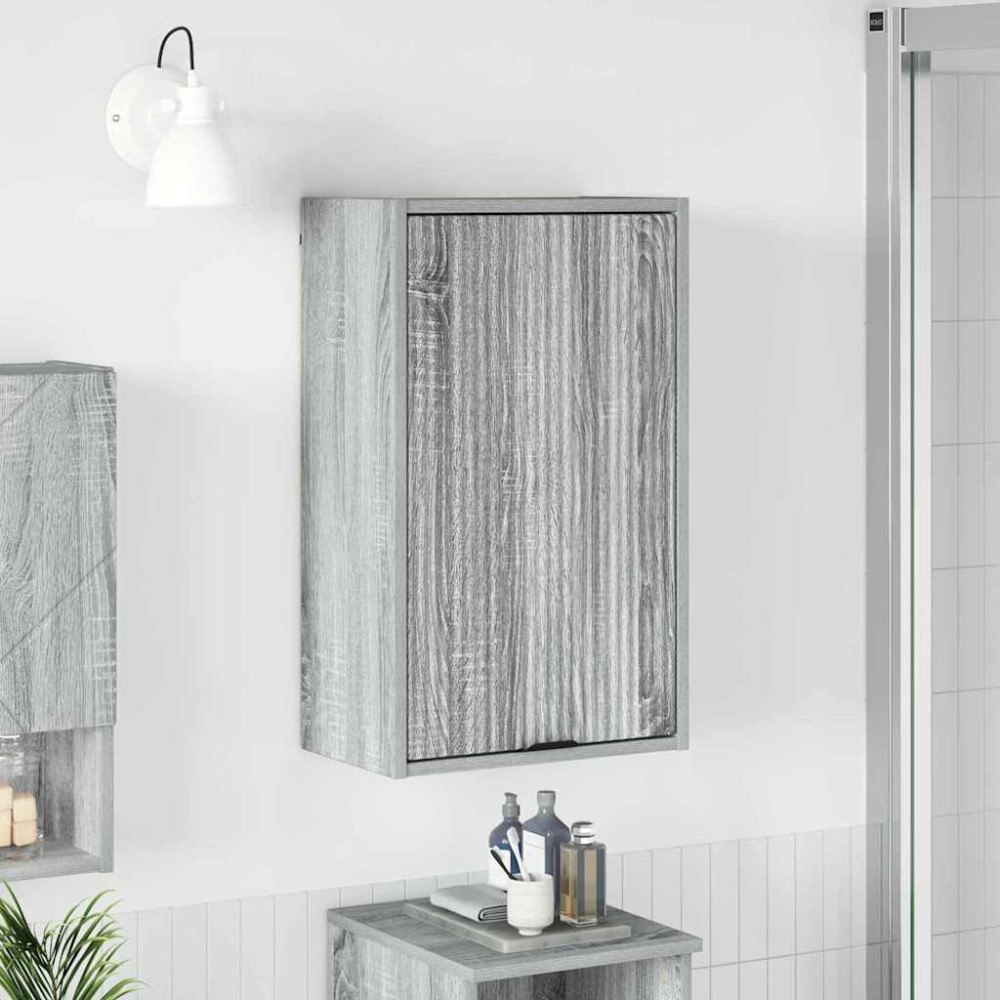 vidaXL Badrumsskåp Grå sonoma 39 x 23.5 x 65 cm Konstruerat trä