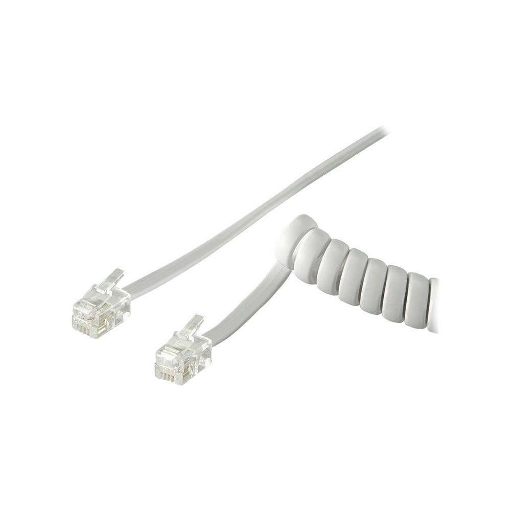 Goobay goobay telefonkabel - 4 m - vit