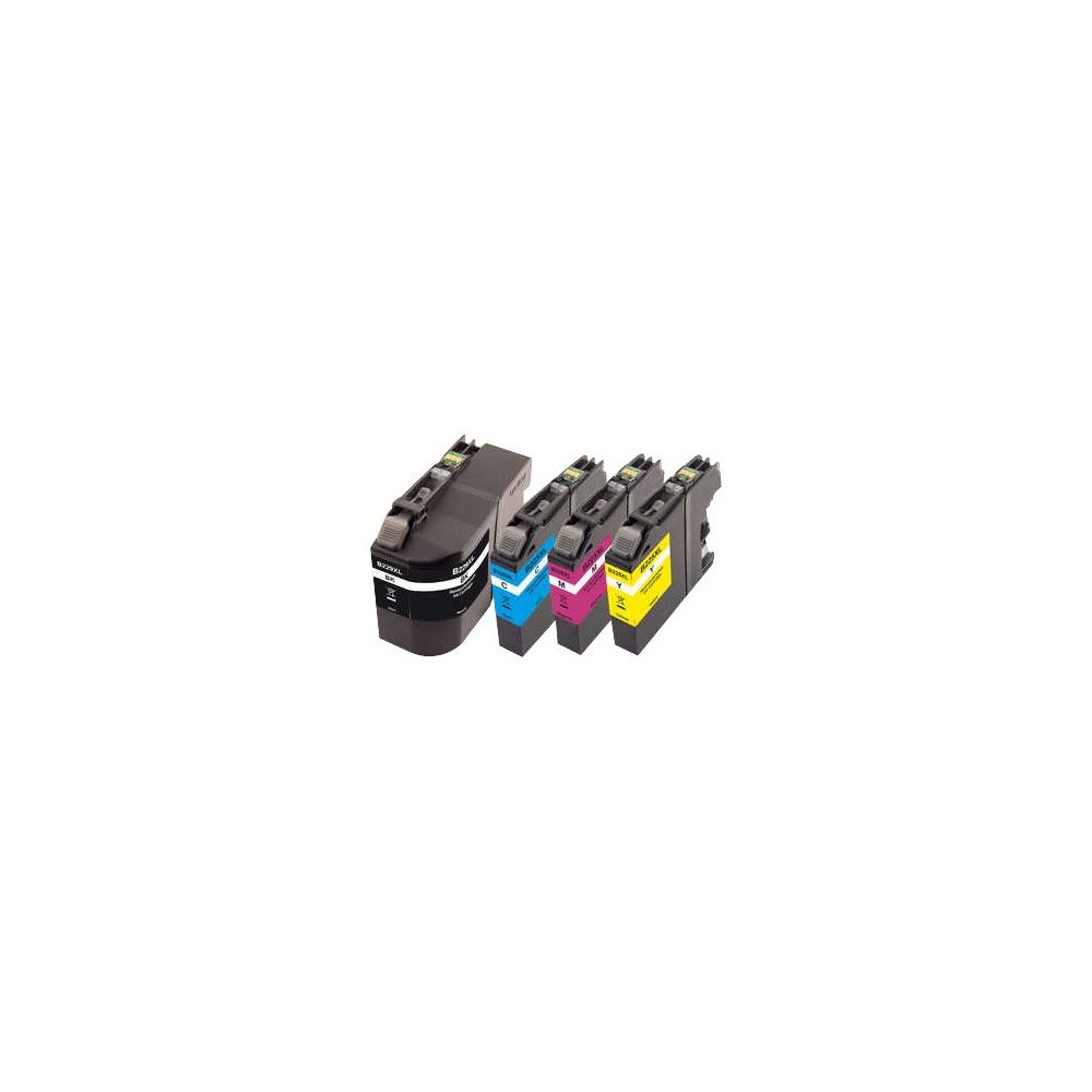 Peach Peach Combi-Pack - 4-pack - svart, gul, cyan, magenta - kompatibel - återanvänd - bläckpatron (alternativ för: Brother L...